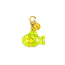 Ancol Cat/Kitten Yellow Fish Reflective ID Tag RRP £2.50 CLEARANCE XL £1